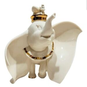 Lenox Walt Disney Showcase Dumbo & Timothy Mouse Porcelain Figurine 24K Gold